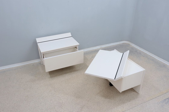 Image 1 of Paolo Piva Tables de nuit laquées B&B Italia 1970S