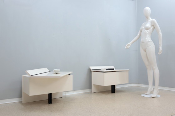 Image 1 of Paolo Piva Tables de nuit laquées B&B Italia 1970S