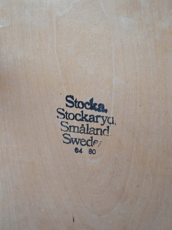 Image 1 of Chaise suédoise vintage 'Pinnstol' des années 1960 - Assise en teck et structure en hêtre