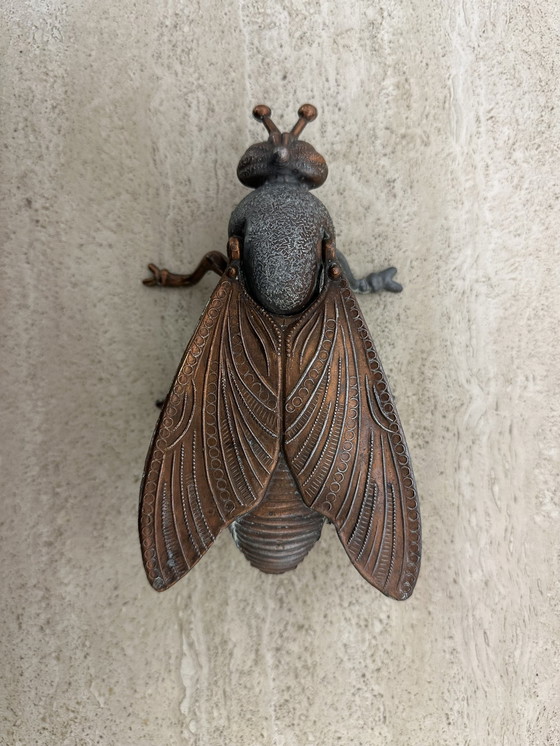 Image 1 of Cendrier vintage en métal en forme de mouche, 1970S