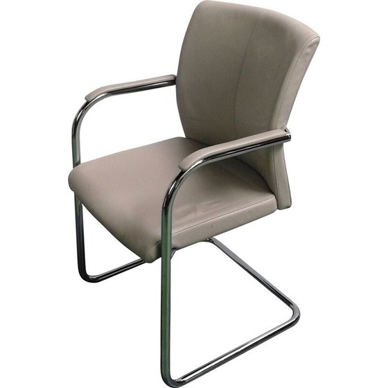 Image 1 of Chaise de bureau en cuir vintage Klöber