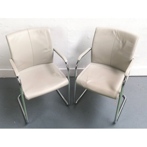 Image 1 of Chaise de bureau en cuir vintage Klöber