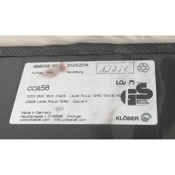 Image 1 of Chaise de bureau en cuir vintage Klöber