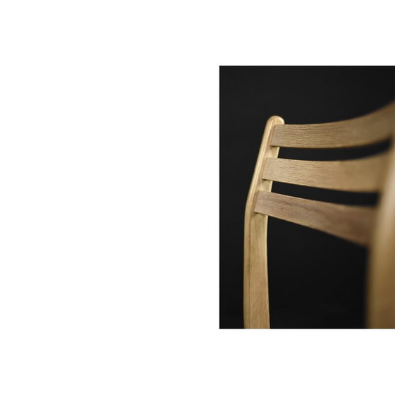 Image 1 of Ensemble de 4 chaises de salle à manger scandinaves vintage en bois de chêne par Sax Møbelfabrik, 1960s