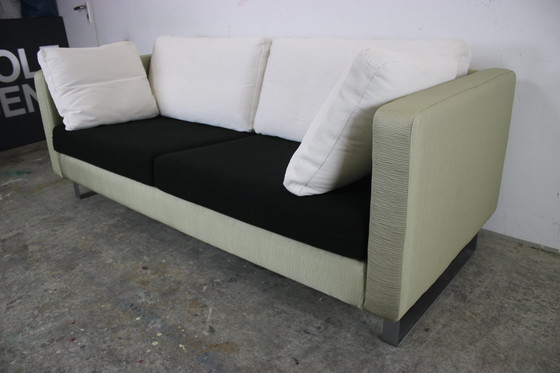 Image 1 of Cor Conseta Canapé trois places en tissu côtelé Noir Blanc Vert