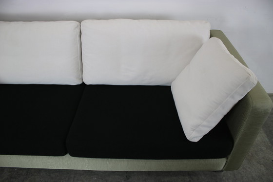 Image 1 of Cor Conseta Canapé trois places en tissu côtelé Noir Blanc Vert