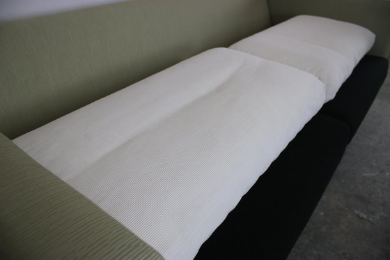 Image 1 of Cor Conseta Canapé trois places en tissu côtelé Noir Blanc Vert