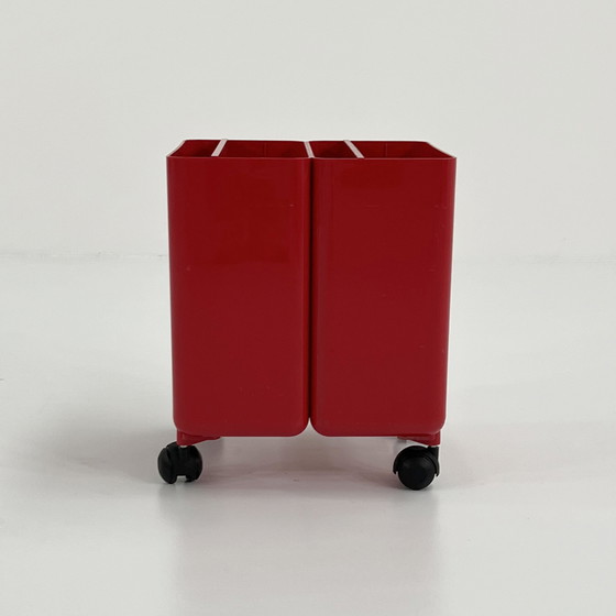 Image 1 of Porte-dossier rouge à roulettes par Georges Coslin pour Longato, 1960S