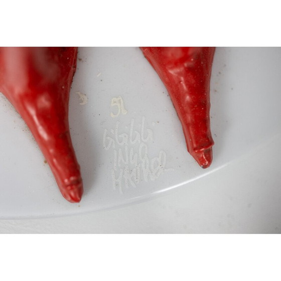 Image 1 of Lampe vintage "Bibibibi" en porcelaine et métal par Ingo Maurer, 1980