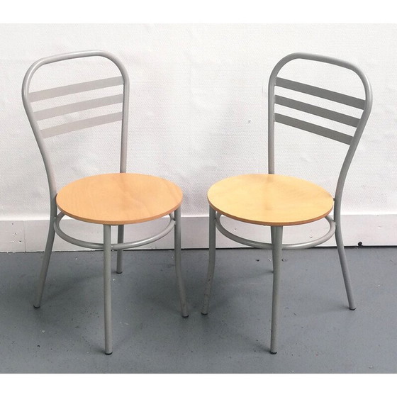 Image 1 of Paire de chaises bistro vintage Letti