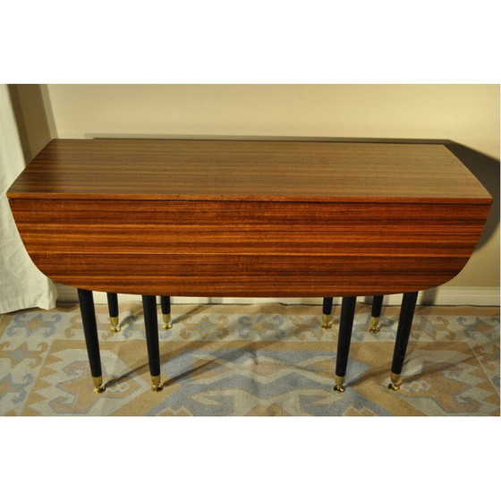 Image 1 of Table de salle à manger vintage avec huit pieds 1960
