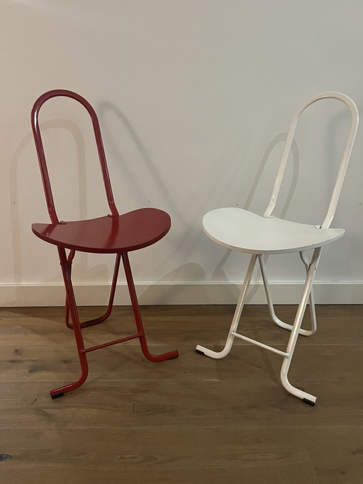 2x chaises pliantes Gastone Rinaldi