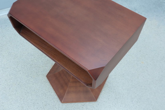 Image 1 of Luigi Massoni Table d'appoint tournante / Console Italie 1960S