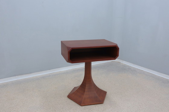 Image 1 of Luigi Massoni Table d'appoint tournante / Console Italie 1960S