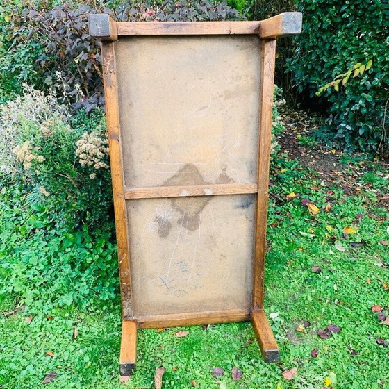 Image 1 of Table basse vintage en bois et rondins