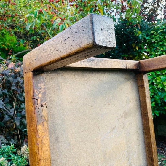 Image 1 of Table basse vintage en bois et rondins