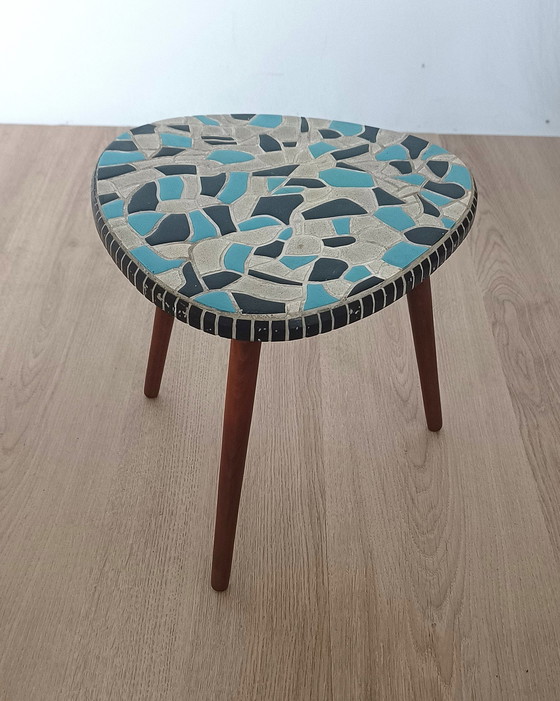 Image 1 of Table d'appoint Fifties avec plateau en céramique