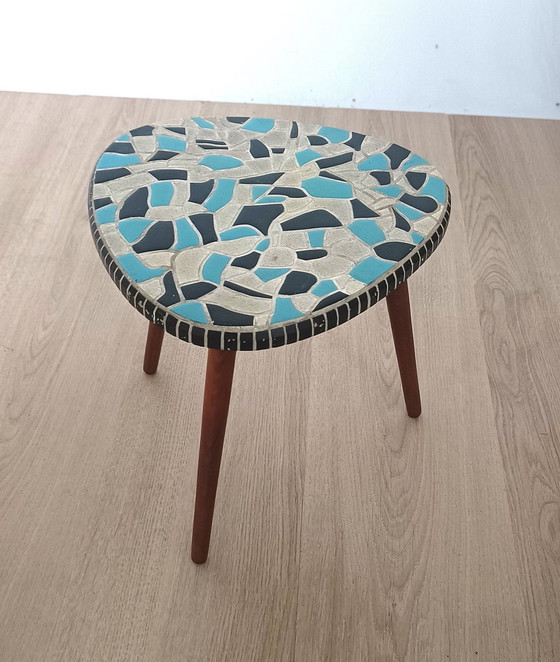 Image 1 of Table d'appoint Fifties avec plateau en céramique