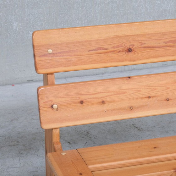 Image 1 of Fauteuil vintage en pin, Belgique 1970