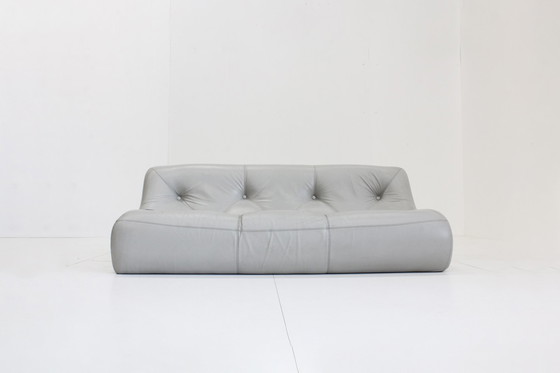 Image 1 of Canapé 3 places Kali Ligne Roset Michel Ducaroy Cuir gris