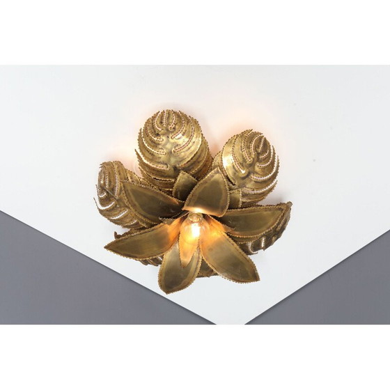 Image 1 of Lustre vintage en laiton, France 1970