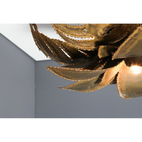 Image 1 of Lustre vintage en laiton, France 1970