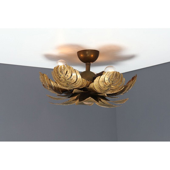 Image 1 of Lustre vintage en laiton, France 1970