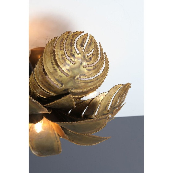 Image 1 of Lustre vintage en laiton, France 1970