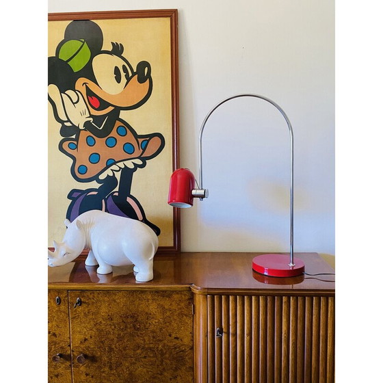 Image 1 of Lampe de table vintage en forme d'arche par Goffredo Reggiani, Italie 1970