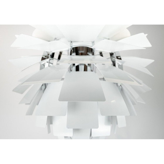 Image 1 of Vintage Suspension blanche artichaut par Poul Henningsen & Louis Poulsen 1958s