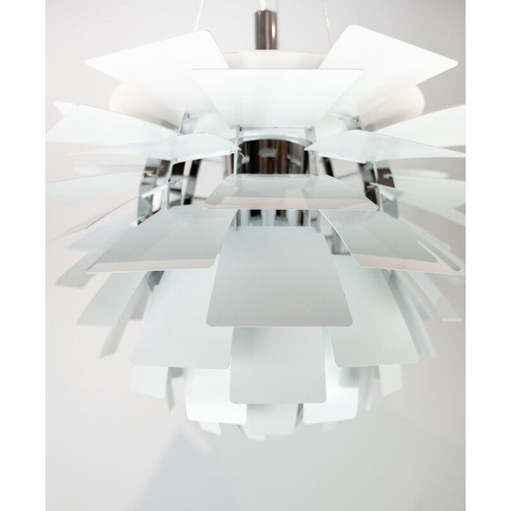 Image 1 of Vintage Suspension blanche artichaut par Poul Henningsen & Louis Poulsen 1958s