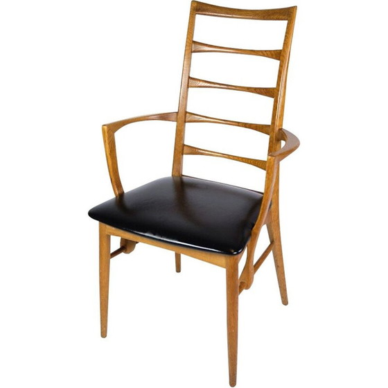 Image 1 of Fauteuil vintage en bois de chêne modèle Lis par Niels Koefoed pour Niels Koefoed, 1960s