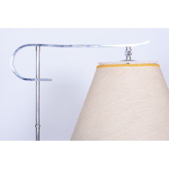 Image 1 of Lampadaire Vintage Art Déco en acier chromé, Tchécoslovaquie 1920