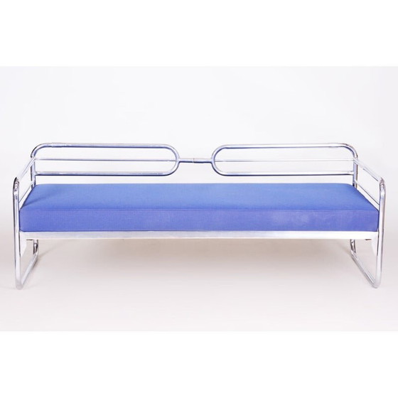 Image 1 of Canapé Bauhaus bleu vintage, années 1930