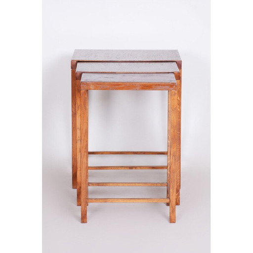 Tables gigognes Vintage Art Deco par Jan Vanek, 1930