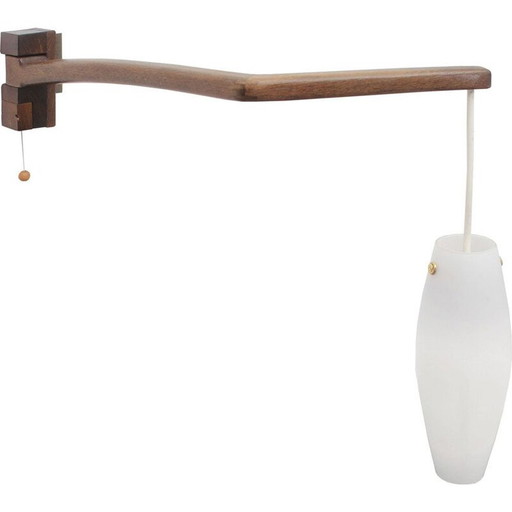 Lampe murale vintage pivotante boomerang, Scandinave 1960s