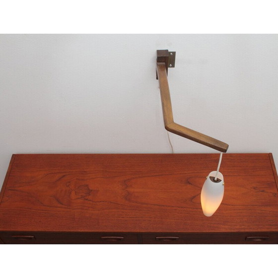 Image 1 of Lampe murale vintage pivotante boomerang, Scandinave 1960s