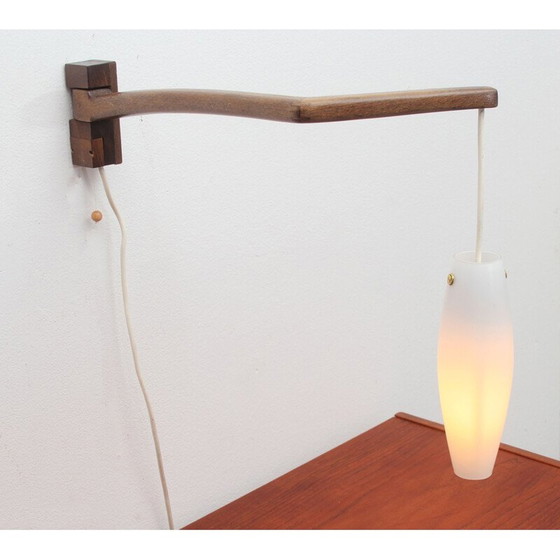 Image 1 of Lampe murale vintage pivotante boomerang, Scandinave 1960s