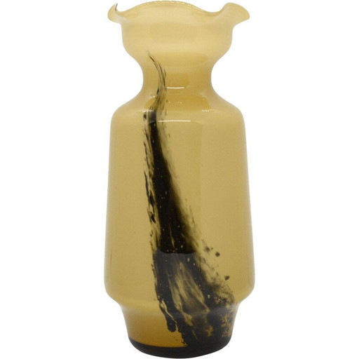 Vase en verre vintage, Italie 1970