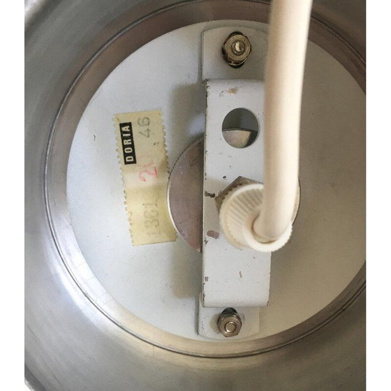 Image 1 of Lampe vintage de l'ère spatiale en verre et métal par Doria Leuchten, Allemagne