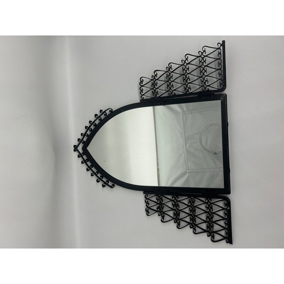 Image 1 of Miroir vintage en fer forgé, 1950