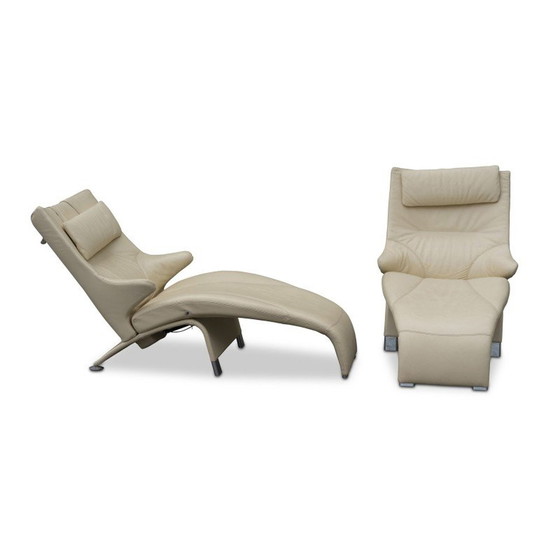 Image 1 of Paire de chaises longues vintage de Berg, Danemark 1974
