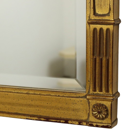 Image 1 of Miroir Deknudt doré de style Empire