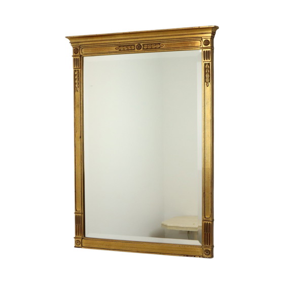 Image 1 of Miroir Deknudt doré de style Empire