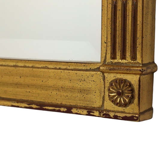 Image 1 of Miroir Deknudt doré de style Empire