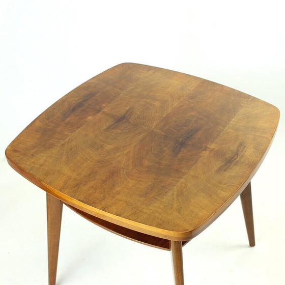 Image 1 of Table basse vintage en noyer Spider par Mier, Tchécoslovaquie années 1960