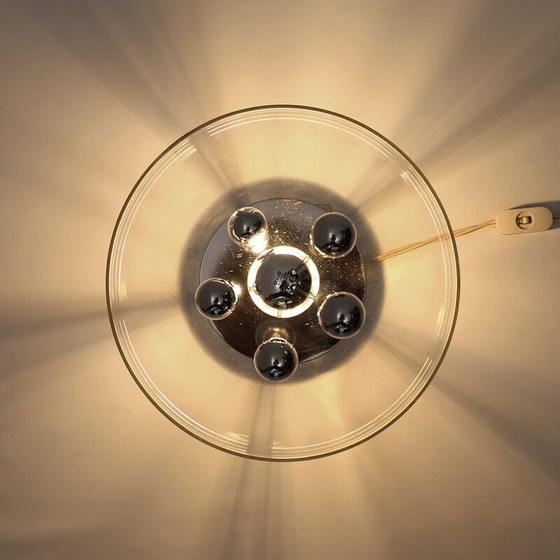 Image 1 of Lampe de table vintage en métal chromé et méthacrylate, 1960s