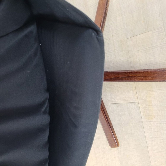 Image 1 of Fauteuil vintage en teck et cuir pour Göte Møbler, Suède 1970