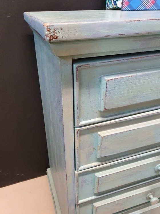 Image 1 of 1513 Commode relookée dans une ambiance vintage