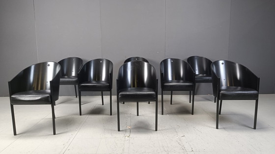 Image 1 of Chaises Costes vintage par Philippe Starck pour Aleph, ensemble de 8